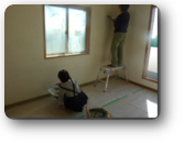 足立区Ｍ様邸建主さんも珪藻土塗りに参加
